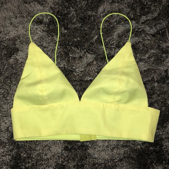 Tobi Tops - Neon yellow crop top